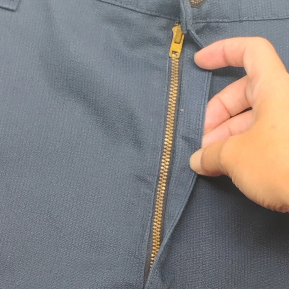 Vintage 1960s Levi's (39x29) Gold Label Star Prest‎ Blue Corduroy Pants Slacks